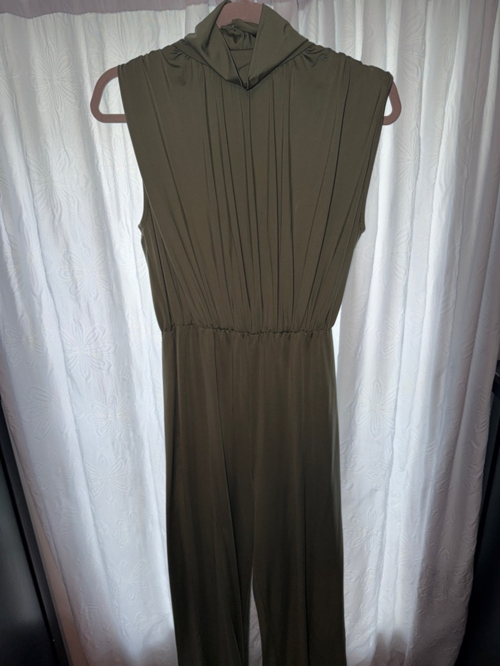 Sleeveless Olive Green Jumpsuit